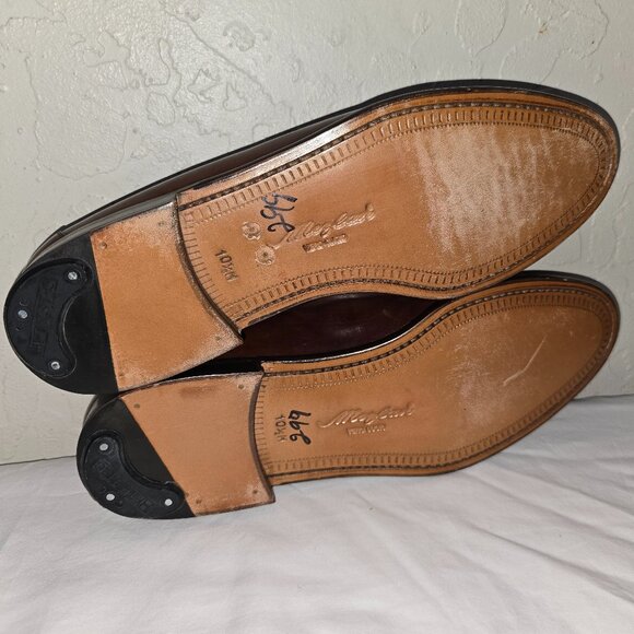 Mezlan Santander Brown Leather Slip On Kiltie Tassel Loafers Men’s Size 10.5 - Picture 9 of 10